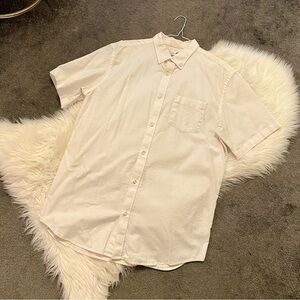 Old Navy Men's Casual White Button Down Shirt